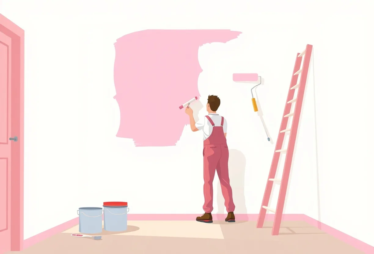 Peintre Échirolles 38130 en intervention sur un chantier